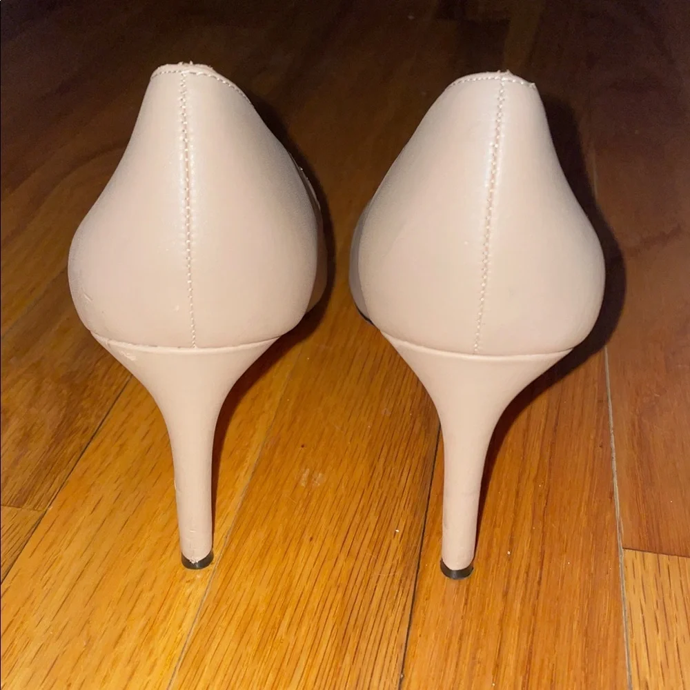Anthropologie Calvin Klein Nude Heels. Gayle or Brady. ‎ Size 8.  Leather.